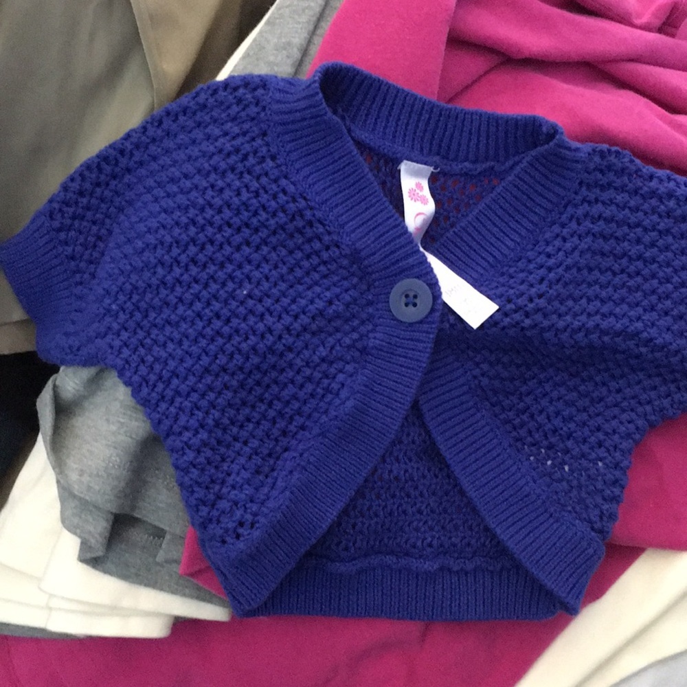FINAL MARKDOWN Cherokee girls short sleeved knit coverup 18 months
